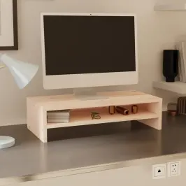 Monitoriaus Stovas, 50X24X13cm Pušies Medienos Masyvas