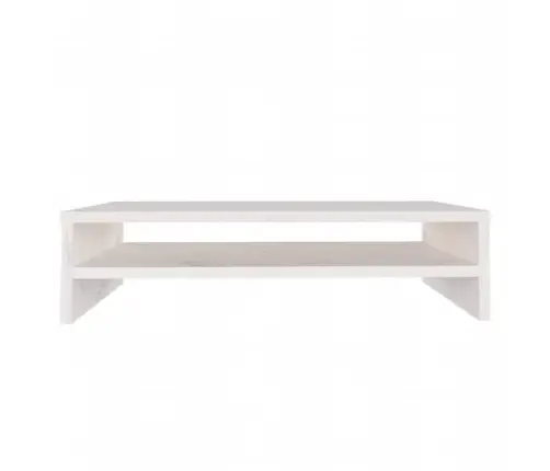 Monitoriaus Stovas, Baltas, 50X24X13cm Pušies Medienos Masyvas