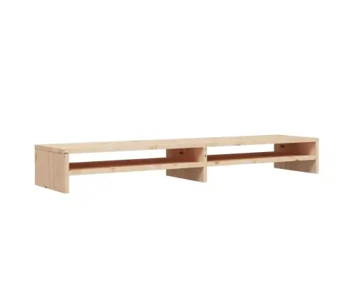 Monitoriaus Stovas, 100X24X13cm Pušies Medienos Masyvas Monitoriaus Stovas, 100X24X13cm Pušies Medienos Masyvas