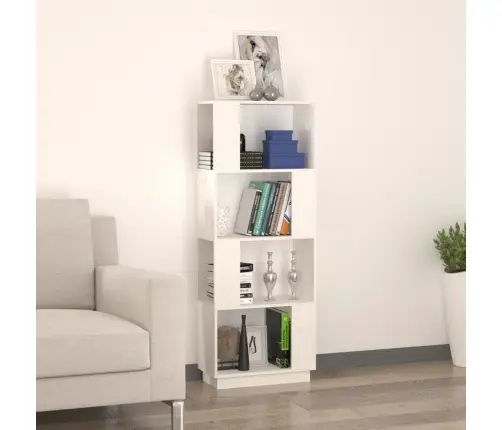 Grāmatu Plaukts, Balts, 51X25X132 Cm, Priedes Masīvkoks Vidaxl