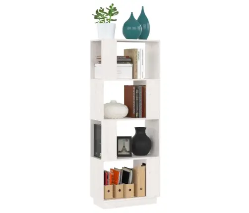 Grāmatu Plaukts, Balts, 51X25X132 Cm, Priedes Masīvkoks Vidaxl