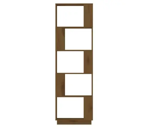 Grāmatu Plaukts, Medus Brūns, 51X25X163,5 Cm, Masīvkoks Vidaxl