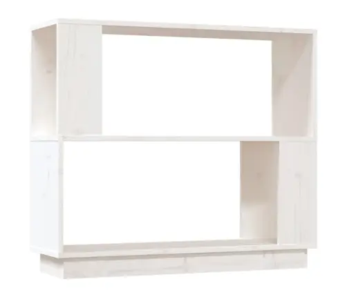 Grāmatu Plaukts, Balts, 80X25X70 Cm, Priedes Masīvkoks Vidaxl