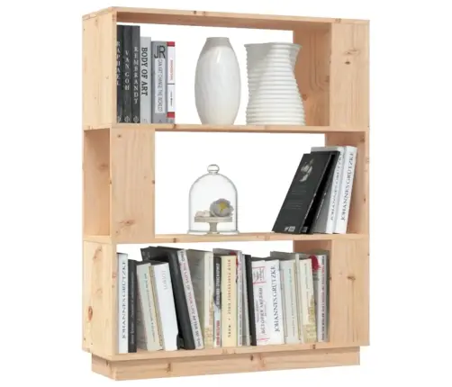 Grāmatu Plaukts, 80X25X101 Cm, Priedes Masīvkoks Vidaxl