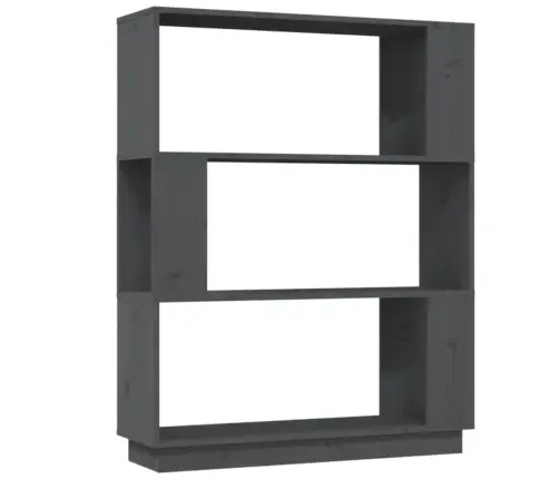 Spintelė Knygoms/Kambario Pertvara, Pilka, 80X25X101cm Pušis Spintelė Knygoms/Kambario Pertvara, Pilka, 80X25X101cm Pušis