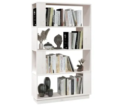 Spintelė Knygoms/Kambario Pertvara, Balta, 80X25X132cm Pušis Spintelė Knygoms/Kambario Pertvara, Balta, 80X25X132cm Pušis