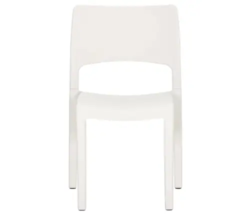 Dārza Krēsli, 2 Gab., Balti, Polipropilēns Vidaxl