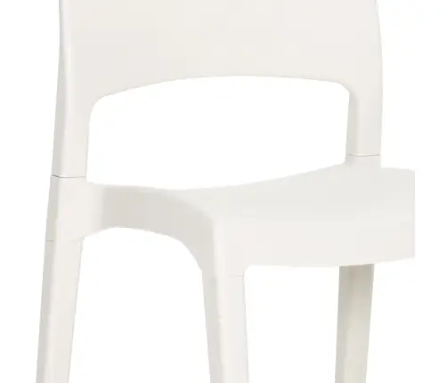 Dārza Krēsli, 2 Gab., Balti, Polipropilēns Vidaxl