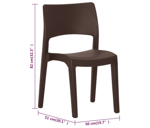 Aiatoolid 2 Tk, Mocha Pruun, Polüpropüleen