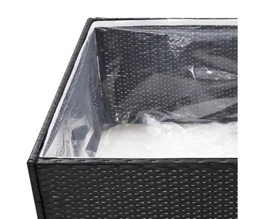 Taimekast, Must, 80 X 80 X 40 cm Polürotang