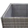 Dārza Puķu Kaste, 80X80X80 Cm, Pelēka Polietilēna Rotangpalma Vidaxl Dārza Puķu Kaste, 80X80X80 Cm, Pelēka Polietilēna Rotangpalma Vidaxl
