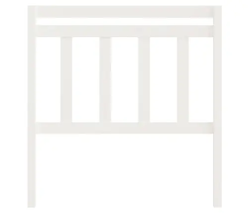Lovos Galvūgalis, Baltas, 106X4X100cm Pušies Medienos Masyvas