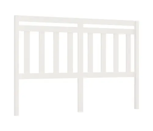 Gultas Galvgalis, Balts, 156X4X100 Cm, Priedes Masīvkoks Vidaxl