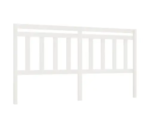Gultas Galvgalis, Balts, 186X4X100 Cm, Priedes Masīvkoks Vidaxl