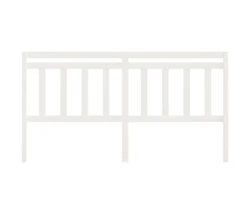 Gultas Galvgalis, Balts, 186X4X100 Cm, Priedes Masīvkoks Vidaxl