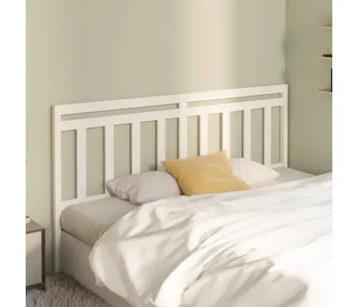 Gultas Galvgalis, Balts, 186X4X100 Cm, Priedes Masīvkoks Vidaxl