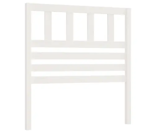 Gultas Galvgalis, Balts, 81X4X100 Cm, Priedes Masīvkoks Vidaxl