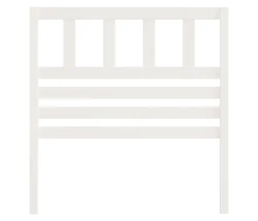 Gultas Galvgalis, Balts, 81X4X100 Cm, Priedes Masīvkoks Vidaxl