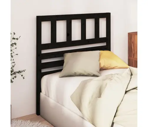 Gultas Galvgalis, Melns, 81X4X100 Cm, Priedes Masīvkoks Vidaxl Gultas Galvgalis, Melns, 81X4X100 Cm, Priedes Masīvkoks Vidaxl