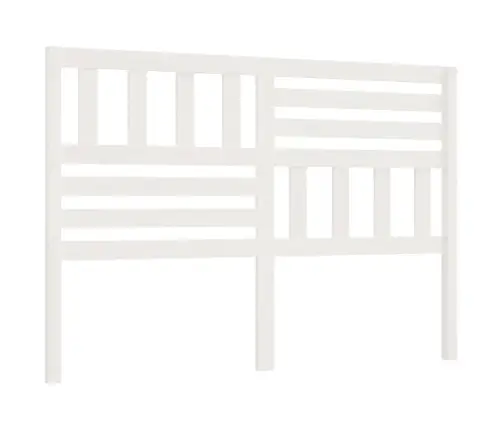 Voodipeats, Valge, 126 X 4 X 100 cm Männipuit