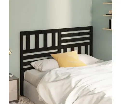 Gultas Galvgalis, Melns, 126X4X100 Cm, Priedes Masīvkoks Vidaxl