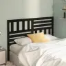 Gultas Galvgalis, Melns, 126X4X100 Cm, Priedes Masīvkoks Vidaxl
