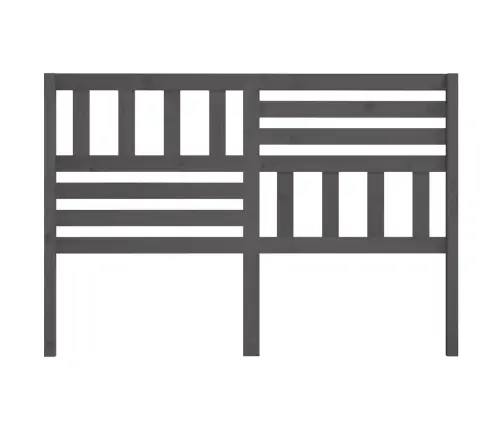 Gultas Galvgalis, Pelēks, 141X4X100 Cm, Priedes Masīvkoks Vidaxl