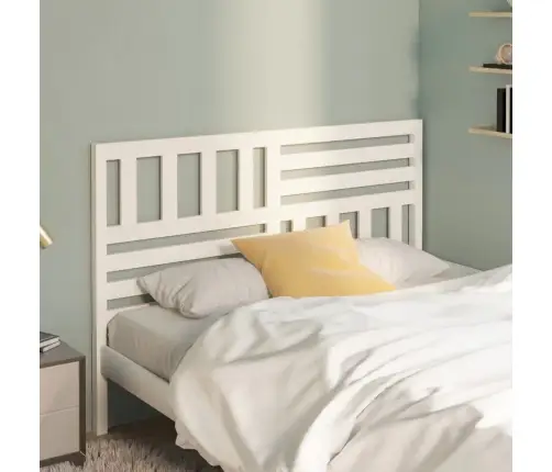 Gultas Galvgalis, Balts, 146X4X100 Cm, Priedes Masīvkoks Vidaxl