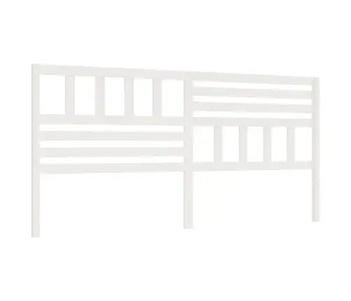 Gultas Galvgalis, Balts, 206X4X100 Cm, Priedes Masīvkoks Vidaxl