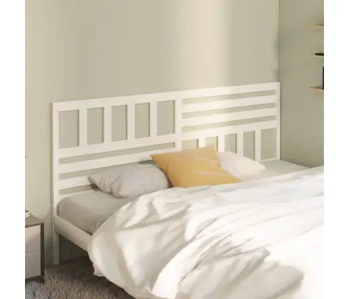 Gultas Galvgalis, Balts, 206X4X100 Cm, Priedes Masīvkoks Vidaxl