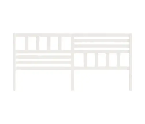 Gultas Galvgalis, Balts, 206X4X100 Cm, Priedes Masīvkoks Vidaxl