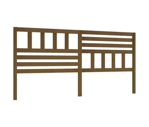 Gultas Galvgalis, Medus Brūns, 206X4X100 Cm, Priedes Masīvkoks Vidaxl