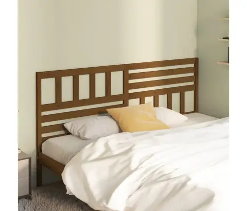 Gultas Galvgalis, Medus Brūns, 206X4X100 Cm, Priedes Masīvkoks Vidaxl
