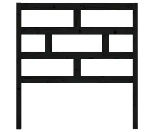 Gultas Galvgalis, Melns, 81X4X100 Cm, Priedes Masīvkoks Vidaxl