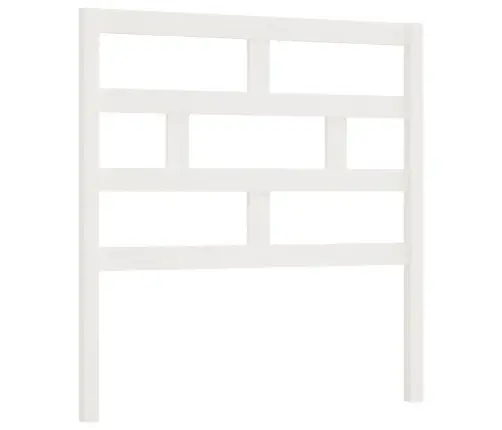 Voodipeats, Valge 96X4X100 Cm Männipuit