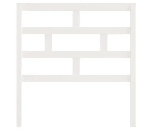 Voodipeats, Valge 96X4X100 Cm Männipuit