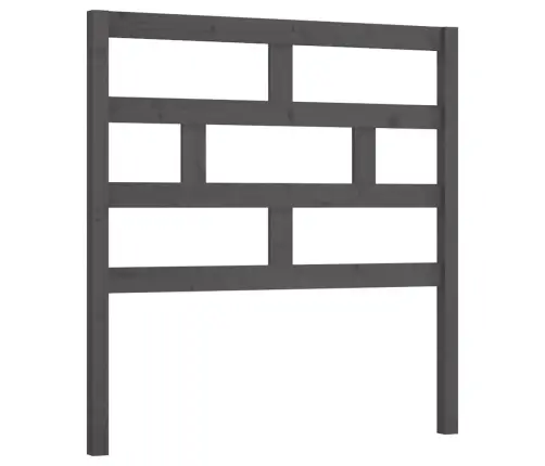 Gultas Galvgalis, Pelēks, 96X4X100 Cm, Priedes Masīvkoks Vidaxl