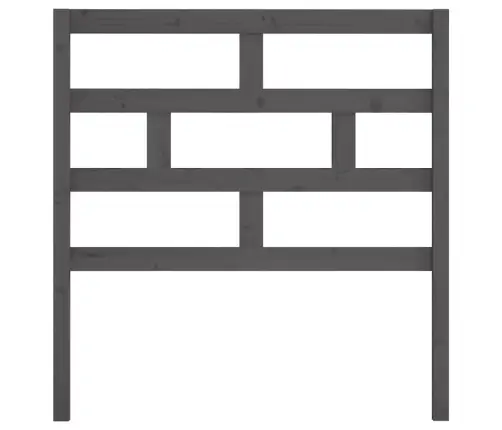 Lovos Galvūgalis, Pilkas, 106X4X100cm Pušies Medienos Masyvas