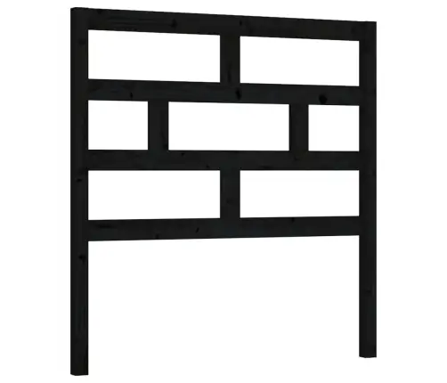 Gultas Galvgalis, Melns, 106X4X100 Cm, Priedes Masīvkoks Vidaxl Gultas Galvgalis, Melns, 106X4X100 Cm, Priedes Masīvkoks Vidaxl