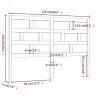 Gultas Galvgalis, Melns, 126X4X100 Cm, Priedes Masīvkoks Vidaxl Gultas Galvgalis, Melns, 126X4X100 Cm, Priedes Masīvkoks Vidaxl