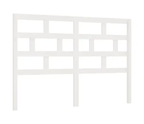 Lovos Galvūgalis, Baltas, 141X4X100cm Pušies Medienos Masyvas