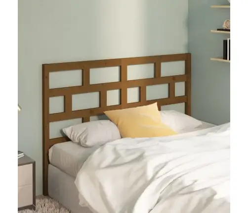 Lovos Galvūgalis, Medaus Rudas, 141X4X100cm Pušies Masyvas Lovos Galvūgalis, Medaus Rudas, 141X4X100cm Pušies Masyvas