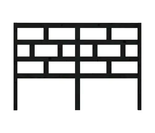 Gultas Galvgalis, Melns, 141X4X100 Cm, Priedes Masīvkoks Vidaxl