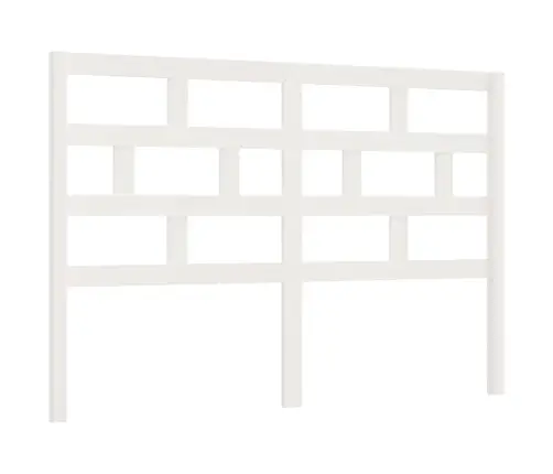 Gultas Galvgalis, Balts, 146X4X100 Cm, Priedes Masīvkoks Vidaxl