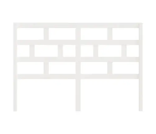 Lovos Galvūgalis, Baltas, 156X4X100cm Pušies Medienos Masyvas