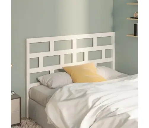 Lovos Galvūgalis, Baltas, 156X4X100cm Pušies Medienos Masyvas