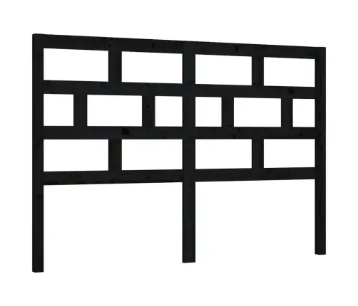 Gultas Galvgalis, Melns, 166X4X100 Cm, Priedes Masīvkoks Vidaxl