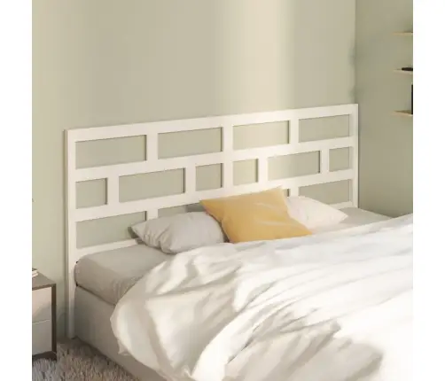 Lovos Galvūgalis, Baltas, 186X4X100cm Pušies Medienos Masyvas Lovos Galvūgalis, Baltas, 186X4X100cm Pušies Medienos Masyvas