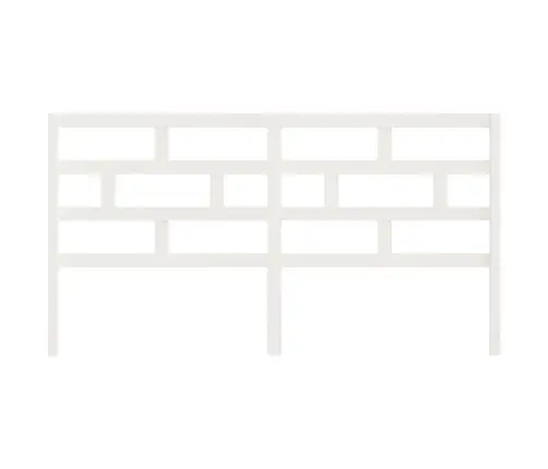 Lovos Galvūgalis, Baltas, 186X4X100cm Pušies Medienos Masyvas Lovos Galvūgalis, Baltas, 186X4X100cm Pušies Medienos Masyvas