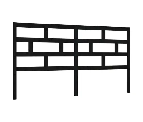 Gultas Galvgalis, Melns, 186X4X100 Cm, Priedes Masīvkoks Vidaxl